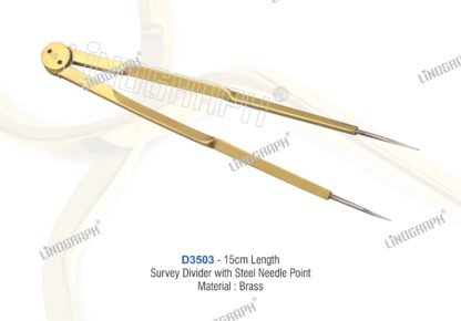 D3503 - Survey Divider with Steel Needle Points 15cms